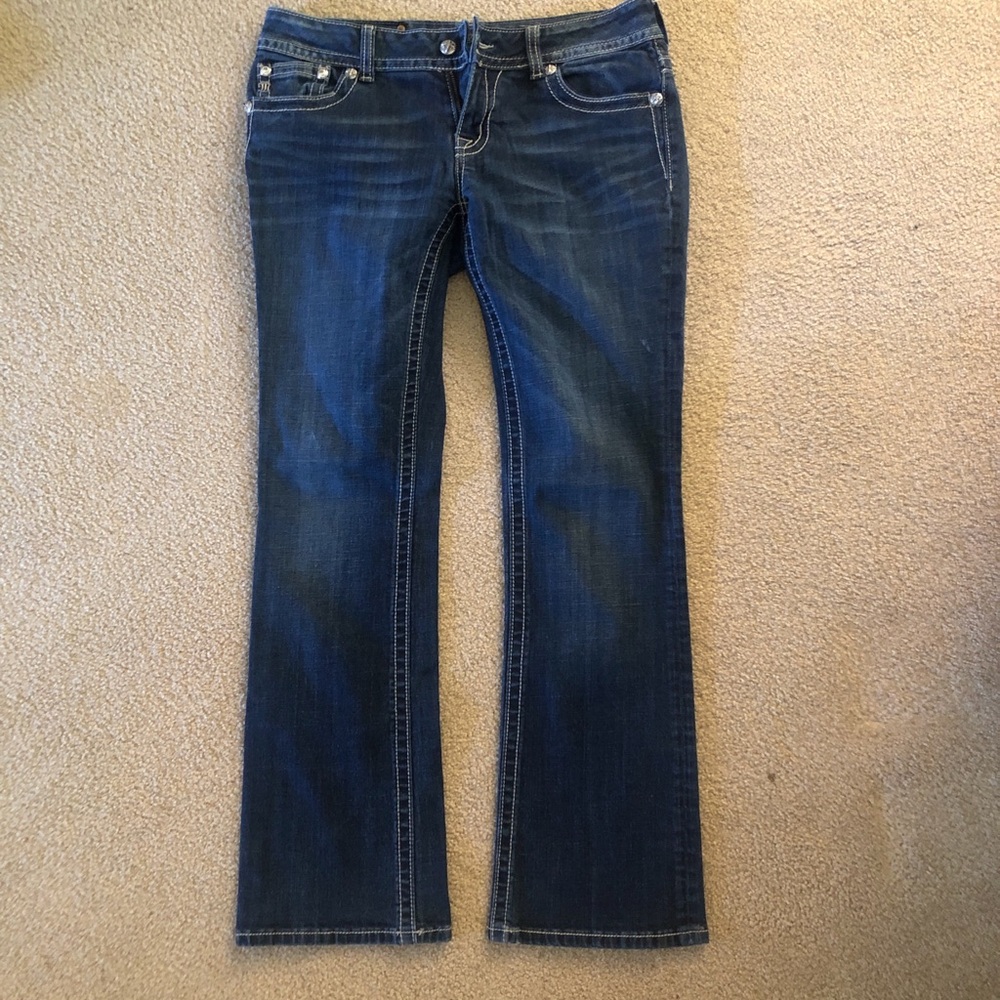 Miss Me  Blue Straight Leg Jeans